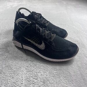 Nike Free RN Flyknit 2018 Womens 11 Black White 942839-001